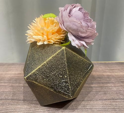 Geometric Bookends Black-Gold Bookstopper Heavy Duty Book Ends Decor
