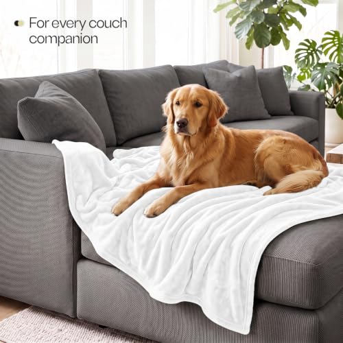 Soft Fleece Blanket for Bed Twin Size White (60x80 Inch) - color: White, size: Twin (60x80 Inch)