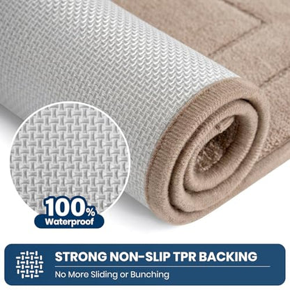 PURRUGS Kitchen Rug, Kitchen Mat, 32" x 47", Beige - color: Beige, size: 32" X 47"