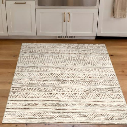 Ksrau 3x3 Square Area Rug Washable: Non Slip Living Room Floor Mat Beige - color: Beige, size: 3' x 3'(square)
