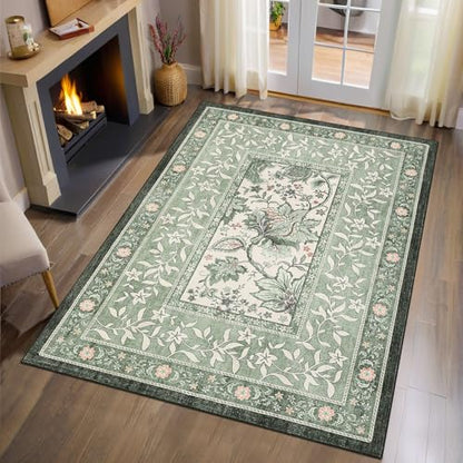 GarveeHome Area Rug - color: Sage Grove, size: 6' x 8' (Rectangular)
