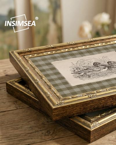 InSimSea Gold Framed Duck Wall Art, Sketch Animal Canvas Print, 13x16 In - color: Duck Sketch, size: 16"L x 13"W