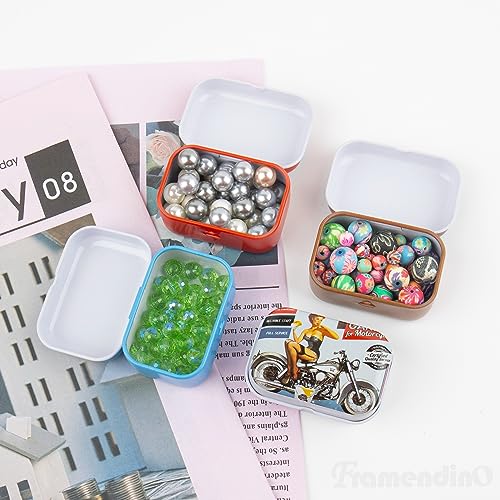 Framendino, 5 Pack Mini Trinket Coin Box Small Car Series Containers with Lid for Jewelry Storage Case (Random Color) - color: Car Pattern