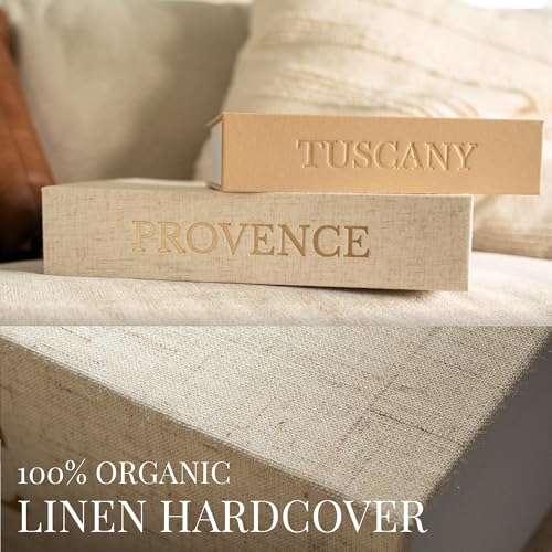 Flaxen Decorative Books for Home Decor – Faux Book Storage Box Set with Magnetic Closure & Linen Cover – Coffee Table Decor Books for Living Room, Bookshelf, Entryway (Set of 2, Oversized)