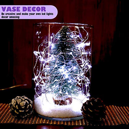 6Pack Fairy Lights Battery Operated,No Remote Firefly Light,7ft Cool White - color: Cool White, size: 7ft
