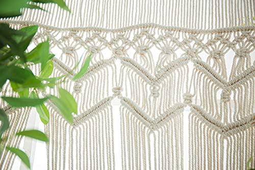 Boho Curtains Macrame Curtain Macrame Wall Hanging Beaded Curtain Bohemian Decor