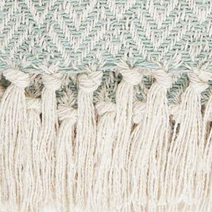 DII Diamond Throw Collection Cotton Woven, 50x60, Jadeite - color: Jadeite, size: 50x60"