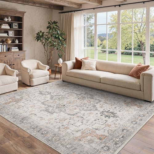 BESBLEE 8x10 Area Rug for Living Room,Washable Non Slip, Light Taupe Brown - color: Light Taupe Brown, size: 8' x 10' (Rectangular)