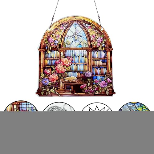 Carnival Lily Ornaments Colorful Window Hanging Decorations Home Wall Decor for Bedroom Patio Indoor Outdoor - color: Carnival