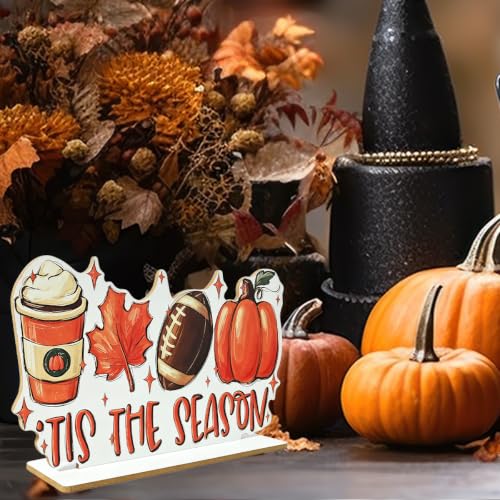 Fall Decorations for Home Tis' the Season Pumpkin Sign