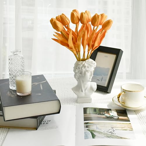 Mandy's 12pcs Artificial Gold Tulips - color: Fully Gold 12pcs