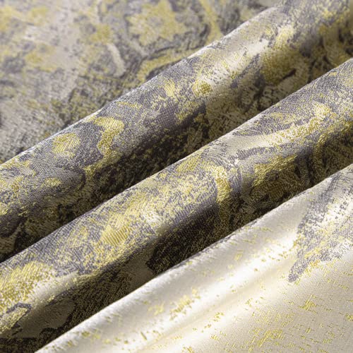 Loom and Mill Luxury Damask Jacquard Valances for Windows, Beige, 54"x18" - color: Rome-beige