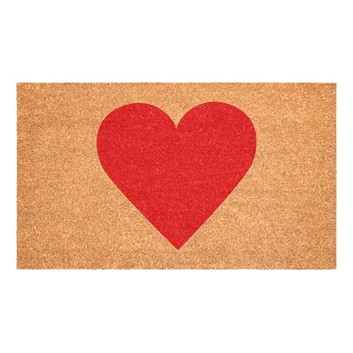 Calloway Mills Madison Heart Doormat (Red, 17" x 29") - color: Red, size: 1'5" x 2'5" (Rectangular)