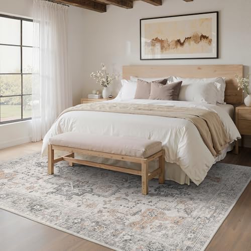 BESBLEE 6x9 Area Rug for Living Room,Washable Non Slip, Light Taupe Brown - color: Light Taupe Brown, size: 6' x 9' (Rectangular)