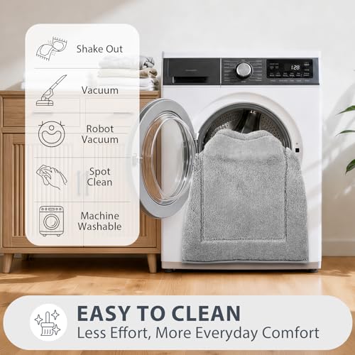 Extra Soft Bathroom Rug 24" x 36", Bath Mat, Throw Rug for Kitchen - color: Light Grey, size: 24" x 36"