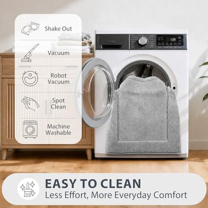 Extra Soft Bathroom Rug 24" x 36", Bath Mat, Throw Rug for Kitchen - color: Light Grey, size: 24" x 36"
