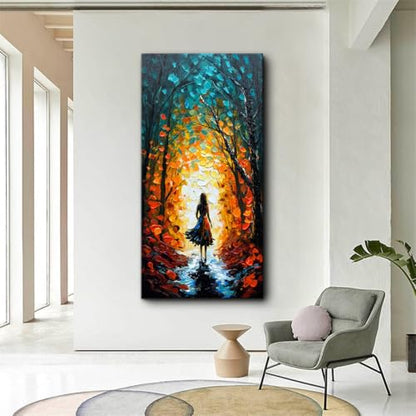 Alenoss Hand Painted Modern Oil Paintings on Canvas Wall Art - color: AL-B104