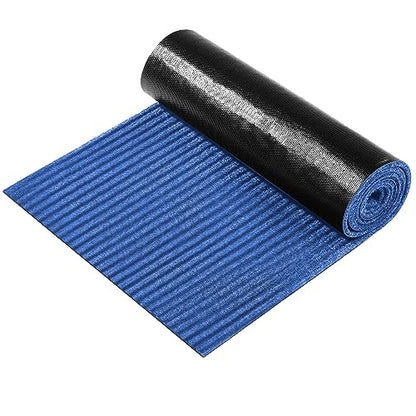 Nuanchu Large Semi Finished Outdoor Mat 16 x 79 Inch, Blue, 1 Roll - color: Blue
