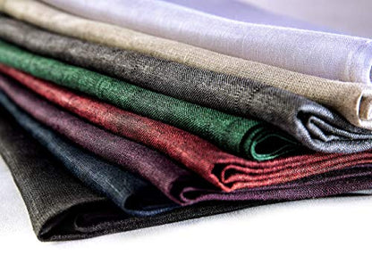 Solino Home 100% 순수 리넨 디너 냅킨 레드, 아테나 50.8 x 50.8cm(20 x 20인치), 4개 세트 - color: 25: 레드 가넷, size: 20" x 20" (Set of 4)
