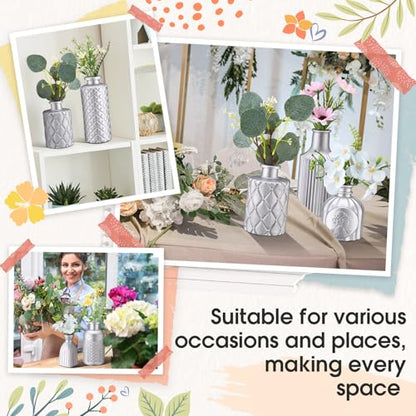 Yaomiao 30 Pcs Glass Bud Vases Centerpieces, Silver Series - color: Silver Series