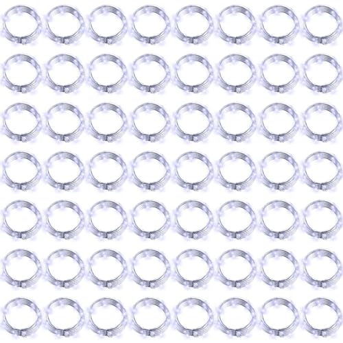 Hortsun 100 Pack Battery Operated Fairy Lights 7 ft 20 LED, Cool White - color: Cool Light