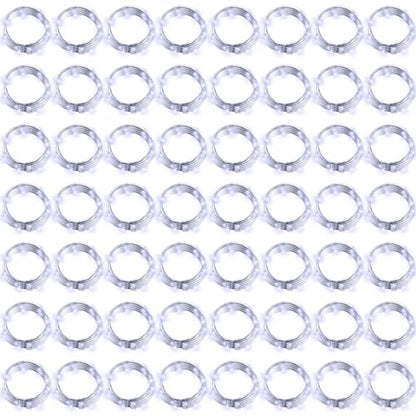 Hortsun 100 Pack Battery Operated Fairy Lights 7 ft 20 LED, Cool White - color: Cool Light