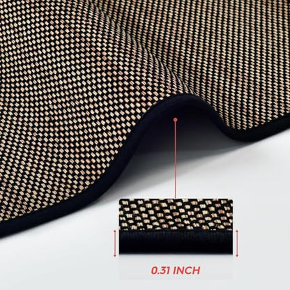 Artoid Mode Non-Skid Kitchen Rugs and Mats Set of 2-17x29 + 17x60 - color: Black, size: 17" x 29" /17" x 60"