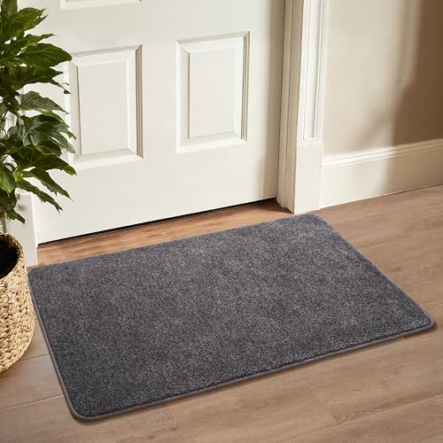 Keeko 2x4 Area Rugs for Living Room,Soft Washable Memory Foam Bedroom Rug - color: Darkgrey, size: 2' X 4' (Rectangular)