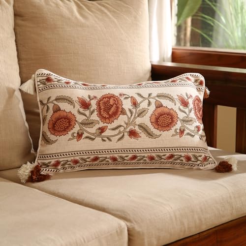 ISAENNE Designer French Rectangle Throw Pillow Cover,Set of 2,20"x12" - color: Albano C, size: 20" x 12" (Pack of 2)