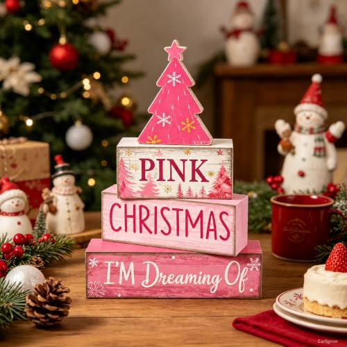 Christmas Decorations Indoor, Winter Pink Christmas Tree Home Decor - style: Pink Tree