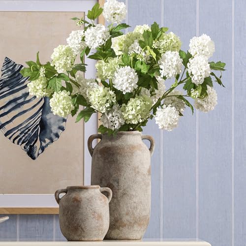 Vanselia Ceramic Flower Vase Home Table Decor Living Room Farmhouse 6 in - color: 6" Retro