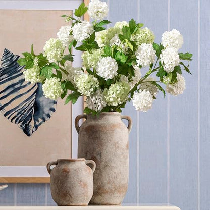 Vanselia Ceramic Flower Vase Home Table Decor Living Room Farmhouse 6 in - color: 6" Retro