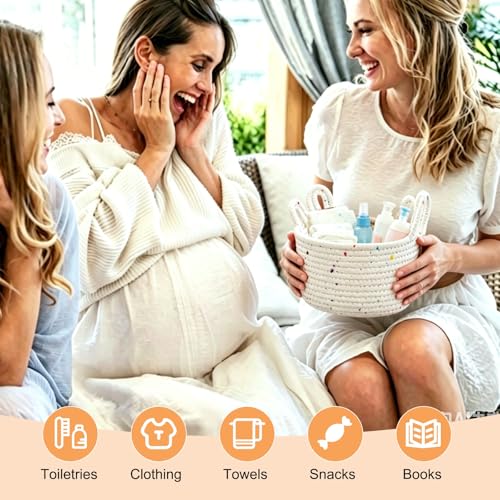 uxcell Small Cotton Rope Woven Storage Basket 6.7x5.5" Cute Cat Ears Khaki - color: Khaki, size: 6.7x5.5"