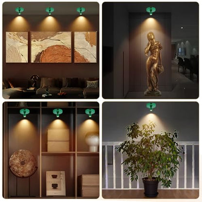 Cordless Spotlight Battery Operated, Rechargeable Plant Spot Lights - color: chargeable Green