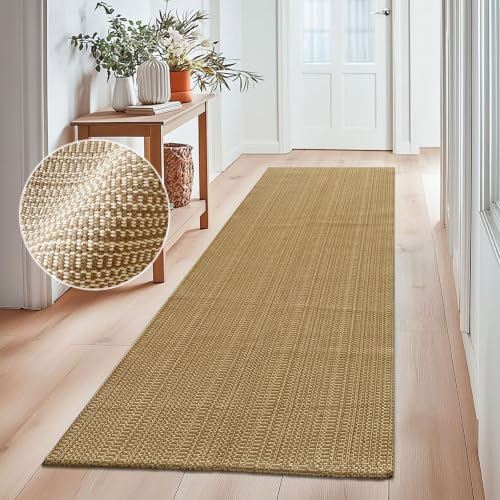 Faux Jute Rug,2x6 Braided Runner Rug for Hallway,Kitchen,Bathroom. - size: 2' x 6' (Rectangular)