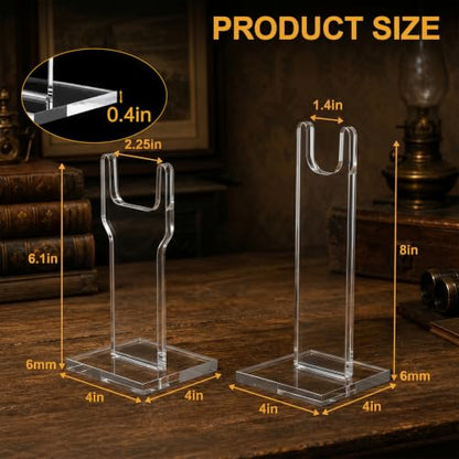 Acrylic Fake Gun Display Stands - size: 6 Inch 8 Inch, style: Wide Top U Top