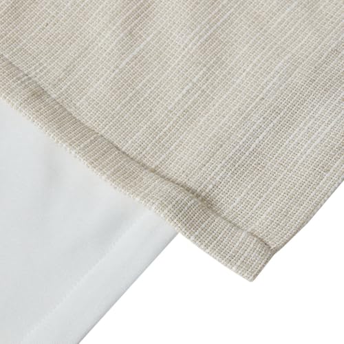 Madison Park Linen Blend Curtain, Thermal Insulated, 1 Panel 50x84 Natural - color: Tab Top, Solid Natural, size: 50"W x 84"L (Pack of 1)