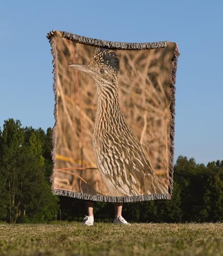 3dRose Greater Roadrunner Bird, Bosque del Apache, NM - US32 SKA0058 - Steve Kazlowski Woven Blanket