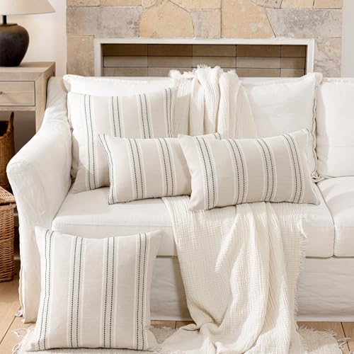 Hckot Spring Throw Pillow Covers 16x16 Set of 2 Green Pillow Covers - color: Dark Green, size: 16" x 16" (Pack of 2)