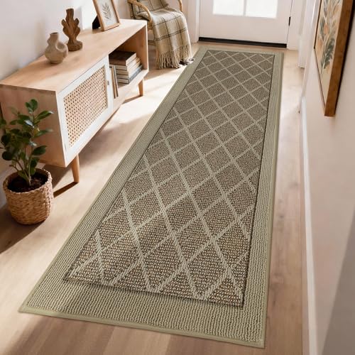 COSY HOMEER Hallway Runner Rugs Door Mat 2.8x8 Ft Dirt Trapper,Beige - color: Beige, size: 2'8" x 8' (Rectangular)