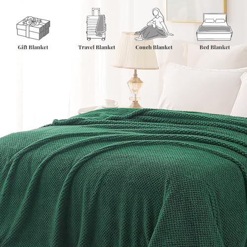 Whale Flotilla Extra Large Soft Fleece Throw Blanket for Couch - color: Emerald Green, size: Throw(50x70 In)