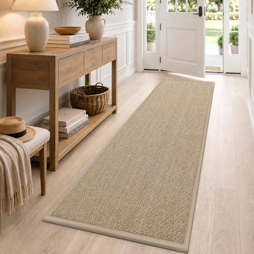 DEXI Ultra Thin Hallway Runner Rug 28x96, Non Slip Entryway Rugs,Beige - color: Beige, size: 28" X 96" (Runner)