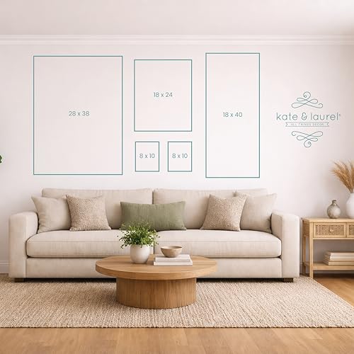 Kate and Laurel Framed Wall Art Print River Bank in Spring Van Gogh by Nostalgia Prints, 22 x 18, Castellan Distressed White Frame, Traditional, Landscape Art for Wall Decor