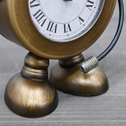 Ikee Design Gold DJ Desk Clock Modern Mantel Small Table Clock