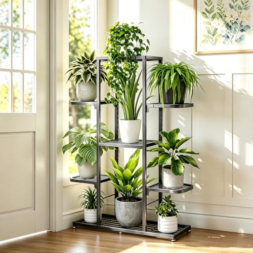 Plant Stand Indoor Outdoor Large Tiered Adjustable Corner Shelf