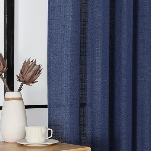 Blue Light Filtering Curtains 72 Inch Long 2 Panels for Bedroom - color: Blue, size: 40"W x 72"L (Pack of 2)