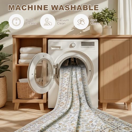 Hallway Runner Rug: 2.6x8 Kitchen Boho Rugs for Living Room Beige - color: Beige, size: 2'6" x 8' (Runner)
