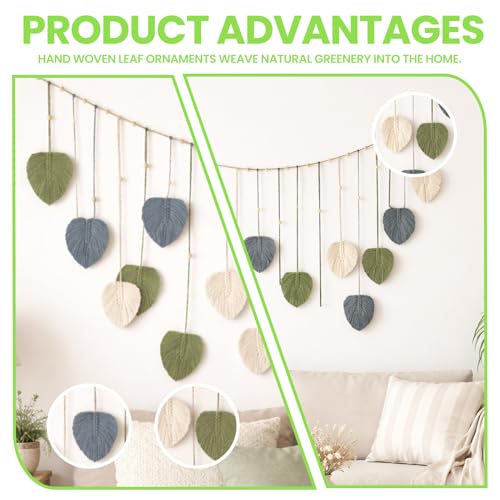 Boho Chic Rattan Wall Hanging Decor, Lightweight, Durable Polyester, Ideal for Bedroom & Living Room Boho Home Styling