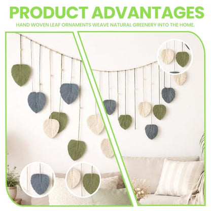 Boho Chic Rattan Wall Hanging Decor, Lightweight, Durable Polyester, Ideal for Bedroom & Living Room Boho Home Styling