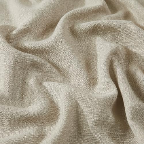 Vision Home Sand Linen Pinch Pleated Semi Sheer Curtains 40Wx95Lx2 - color: Sand/Pinch, size: 40"W x 95"L (Pack of 2)